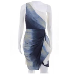 Alice+Olivia silk abstract ombré dress 4 US size
